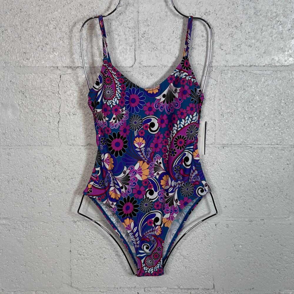 Salt + Cove Women's Floral-Print One-Piece Swimsuit, multi, Small